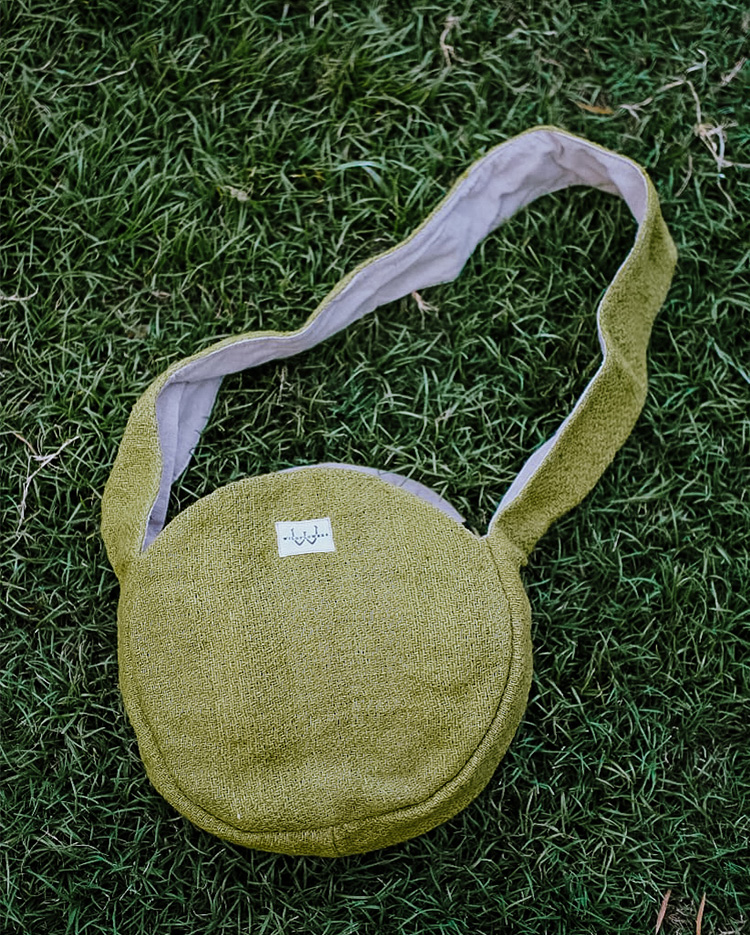 HEMP HAND BAGS GREEN