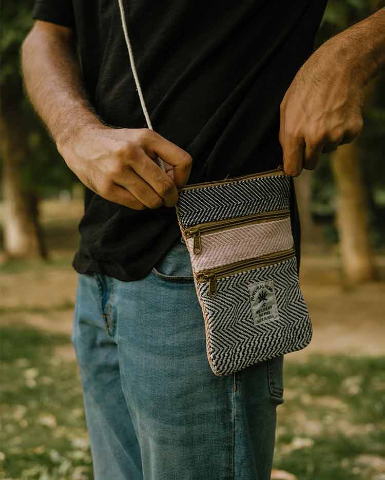 HEMP WALLET HH 039 BLUE