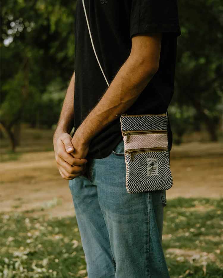 HEMP WALLET HH 039 BLUE